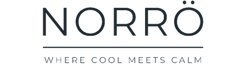 Norrö brand logo with tagline 'Where Cool Meets Calm' on a white background